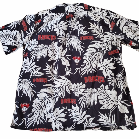 ARIZONA DIAMONDBACKS ALOHA MLB Button Up Shirt - Picture 2 of 9